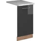 Vicco Fame-Line Vaatwasserfrontpaneel – 45 cm, WB Marmer Antraciet Hoogglans