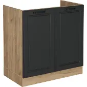 Vicco R-Line Wastafelkast – 80 cm zonder werkblad Antraciet landhuis