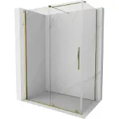 Mexen Velar schuifdouchecabine 150 x 70 , transparant, goud - 871-150-070-01-50