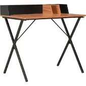 Prolenta Maison Exclusive - Bureau, zwart en bruin, 80x50x84 cm