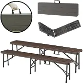 En.casa Tuinbank Lillestrøm opvouwbaar 180x25x43 cm houtlook donkerbruin []