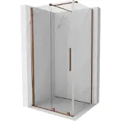 Mexen Velar schuifdouchecabine 120 x 100 , transparant, roze goud - 871-120-100-01-60