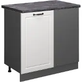 Vicco R-Line Hoekkast – 86 cm, WB Antraciet Wit Landhuis
