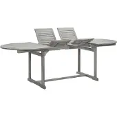 Syfax Tuintafel (160-240)x100x75 cm massief acaciahout