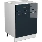 Vicco Fame-Line Keukenonderkast – 60 cm met lade, zonder werkblad Donkerblauw hoogglans