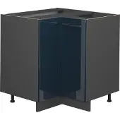 Vicco Fame-Line Hoekonderkasten – 80.5 cm zonder werkblad Donkerblauw hoogglans
