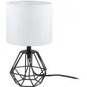 Eglo Carlton 2 Tafellamp - E14 - 30,5 cm - Zwart/Wit