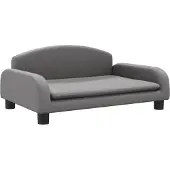 Syfax Hondenmand 70x45x30 cm kunstleer grijs