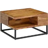 Wohnling Salontafel bruin sheeshamhout 60 cm