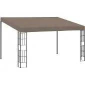 Syfax Wandprieel 4x3 m stof taupe