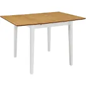 Syfax Eettafel verlengbaar (80-120)x80x74 cm MDF wit