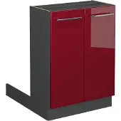 Vicco Fame-Line Keukeneiland – 60 cm zonder werkblad Bordeauxrode hoogglans