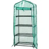 En.casa Tuinkas Chaam foliekas 158x69x49 cm groen