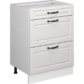 Vicco Keukenonderkast R-Line Wit Landhuis 60 cm met laden, zonder werkblad, Model 37727
