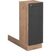 Vicco Fame-Line Keukeneiland – 30 cm zonder werkblad Antraciet-goud