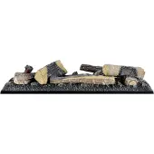 Dimplex Dekoholz voor inbouwhaard 400 LED [achteraf te installeren]: 600 mm