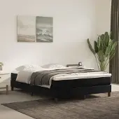 Syfax Pocketveringmatras medium 140x190x20 cm fluweel zwart