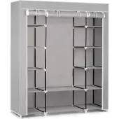 Massido 680001. Grote textielkast, 45 x 135 x 170 cm, lichtgrijs