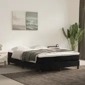 Syfax Pocketveringmatras medium 140x200x20 cm fluweel zwart