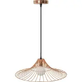 Toolight Plafondlamp Hangend Plat Rond Loft Roze Goud APP483-1CP
