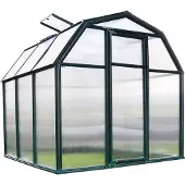 Palram Tuinkas Eco Grow 6x6 - Polycarbonaat 4mm/6mm - Groen - 197x204x198cm