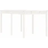 Syfax Tuintafel 159,5x82,5x76 cm massief grenenhout wit