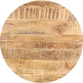 vidaXL Eettafel 80 cm ruw mangohout