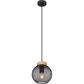 Globo Hanglamp Pablo Zwart Gaas
