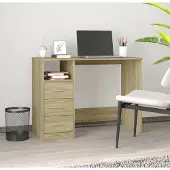 Prolenta Maison Exclusive - Bureau met laden, Sonoma-eikenhout, 102x50x76 cm