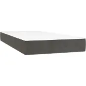 Syfax Pocketveringmatras medium 100x200x20 cm fluweel donkergrijs
