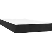 Syfax Pocketveringmatras medium 90x190x20 cm fluweel zwart