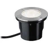 Paulmann Durea 140 LED grondspot inbouwlamp Ø 15,3 cm Durea, dimbaar, alu / grijs / zink, Roestvrij staal, LED inbouwspot