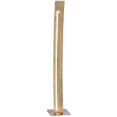 Paul Neuhaus LED-vloerlamp Nevis, messing / goud, Woon-/ Eetkamer, metaal, Modern, LED vloerlamp