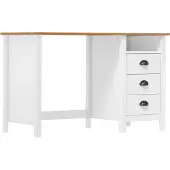 Syfax Bureau Hill 3 lades 120x50x74 cm massief grenenhout