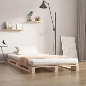 Prolenta Maison Exclusive - Palletbed, 90x190 cm, massief grenenhout