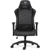 Sense7 Spellcaster Senshi XL - Gamingstoel - Belastbaar tot 160 kg - Eco-leer & Lendenkussen - Bureaustoel - Ergonomische Stoel - Max. 190 cm - Zwart