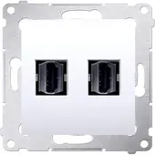 Kontakt-Simon DGHDMI2.01/11, Wit, Kunststof, IP20, 75 mm, 33 mm, 75 mm