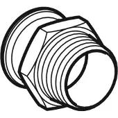 Geberit MAPRESS STAINLESS STEEL adapter met 1 1/4" uitwendige schroefdraad - 31709