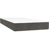 Syfax Pocketveringmatras medium 80x210x20 cm fluweel donkergrijs