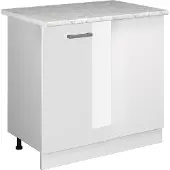 Vicco R-Line Hoekkast – 86 cm, WB Marmer Wit Hoogglans