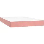 Syfax Pocketveringmatras medium 120x200x20 cm fluweel roze