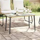 Syfax Tuinstafel Naturel 80 x 40 x 45 cm poly rattan