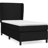 Syfax Boxspring met matras stof zwart 90x200 cm