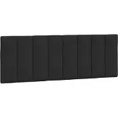 vidaXL Hoofdbordkussen "Hanko" 140 cm fluweel zwart