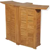 Syfax Bartafel inklapbaar 155x53x105 cm massief teakhout