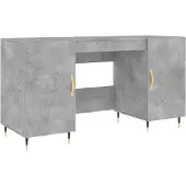 Syfax Bureau 140x50x75 cm bewerkt hout betongrijs