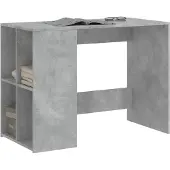 vidaXL Bureau, betonkleur, 102x50x75 cm, houtvezel