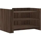 vidaXL Salontafel 80x50x50 cm bewerkt hout bruin eikenkleur