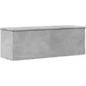 vidaXL Opbergbox 102x35x35 cm bewerkt hout betongrijs
