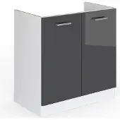 Vicco R-Line Wastafelkast – 80 cm zonder werkblad Antraciet Hoogglans